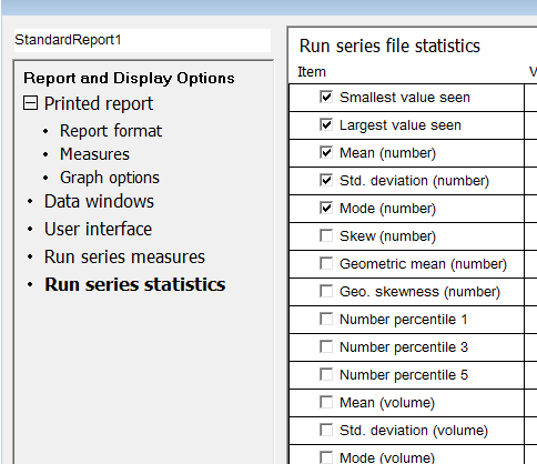 multirun stats